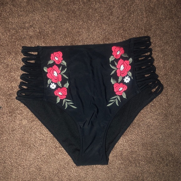 hollister high waisted swimsuit